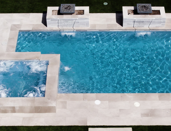 Concrete patio and decking project in El Paso